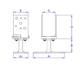 AP-FU Z [CP] Anclajes para postes. En 